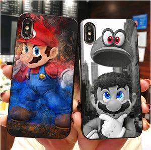 Cartoon Super Marios Soft silicone phone case for iPhone.