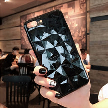 Load image into Gallery viewer, Crystal 3D Diamond Clear Soft Silicon Phone Case For iphone.