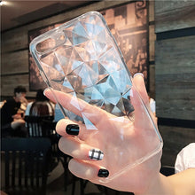 Load image into Gallery viewer, Crystal 3D Diamond Clear Soft Silicon Phone Case For iphone.