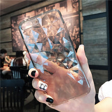 Load image into Gallery viewer, Crystal 3D Diamond Clear Soft Silicon Phone Case For iphone.
