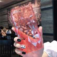 Load image into Gallery viewer, Crystal 3D Diamond Clear Soft Silicon Phone Case For iphone.