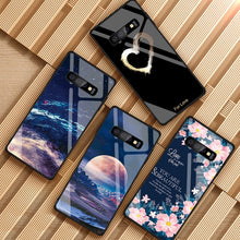 Load image into Gallery viewer, Starry Sky Pattern Tempered Glass Case For Samsung.