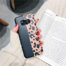 Load image into Gallery viewer, Fashion Leopard Print Silicon Phone Case for Samsung models.