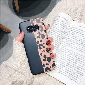 Fashion Leopard Print Silicon Phone Case for Samsung models.