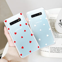 Load image into Gallery viewer, Clear Love Heart Case For Samsung.