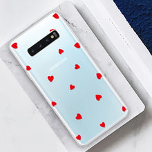 Load image into Gallery viewer, Clear Love Heart Case For Samsung.