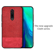 Load image into Gallery viewer, Simple Cloth Hard Backshell Soft Border Case For Xiaomi models.
