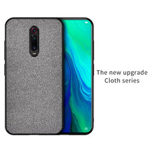 Load image into Gallery viewer, Simple Cloth Hard Backshell Soft Border Case For Xiaomi models.