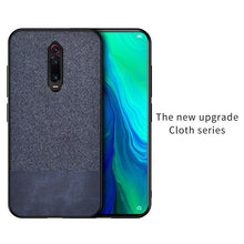 Load image into Gallery viewer, Simple Cloth Hard Backshell Soft Border Case For Xiaomi models.