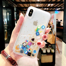 Load image into Gallery viewer, Stylish Funny Mobile Application Icons Phone Case For iphone.