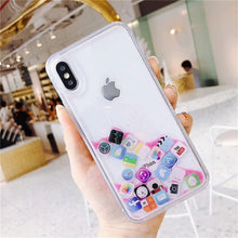 Load image into Gallery viewer, Stylish Funny Mobile Application Icons Phone Case For iphone.