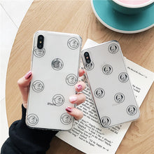 Load image into Gallery viewer, Cute Cartoon Line Charlie and Dog Head phone case for iPhone.
