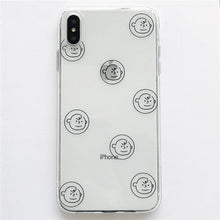 Load image into Gallery viewer, Cute Cartoon Line Charlie and Dog Head phone case for iPhone.