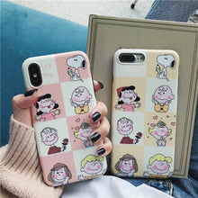 Load image into Gallery viewer, Cute Cartoon Dog Boy Girl Puzzle Phone Cases For iPhone.