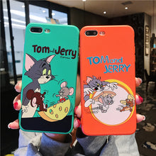 Load image into Gallery viewer, Cute Tom And Jerry Phone Case For iPhone.
