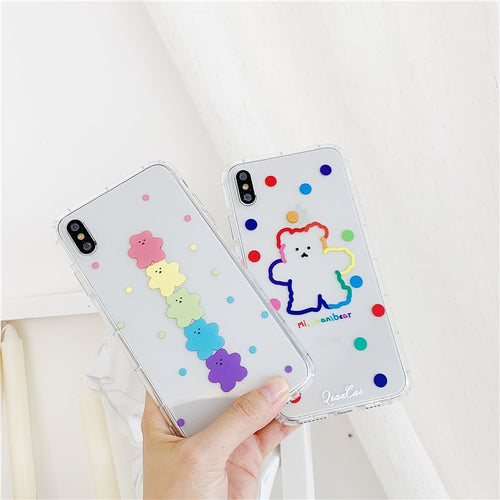 INS Korea cute candy bear phone case for iphone.