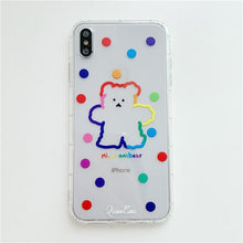 Load image into Gallery viewer, INS Korea cute candy bear phone case for iphone.