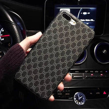 Load image into Gallery viewer, Luxury brand Lattice PU leather PC case for iphone.