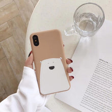 Load image into Gallery viewer, White Bear Cover pattern case For iPhone.