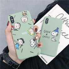 Load image into Gallery viewer, Matcha tea green Luck dog phone case for iPhone.