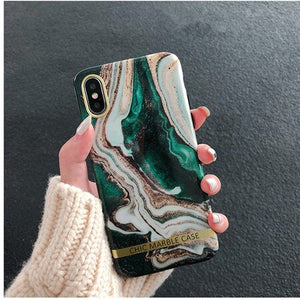 Ins agate marble Case For iphone.