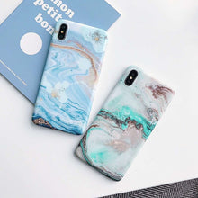 Load image into Gallery viewer, Marble of excessive polish mobile phone case for iPhone.