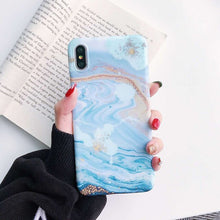 Load image into Gallery viewer, Marble of excessive polish mobile phone case for iPhone.