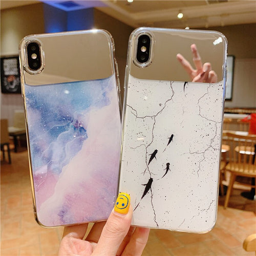 Luxury Simple Marble Phone case For iphone.