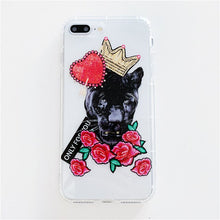 Load image into Gallery viewer, Transparent Silicone Phone Case for iPhone.