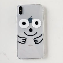 Load image into Gallery viewer, Cute Funny Animal Expression Transparent Case For iphone.