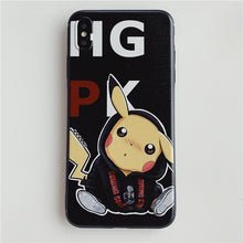 Load image into Gallery viewer, Japanese Anime Pikachue Monsters Pokemone Cute Cartoon Phone Case For iPhone.