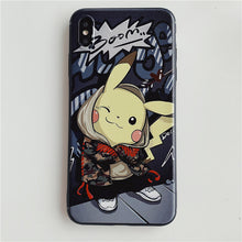 Load image into Gallery viewer, Japanese Anime Pikachue Monsters Pokemone Cute Cartoon Phone Case For iPhone.