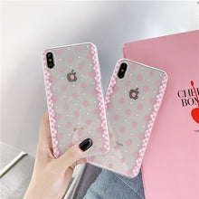 Load image into Gallery viewer, Pink strawberry Wave point Phone Case For iPhone.
