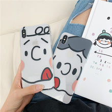 Load image into Gallery viewer, Japan funny cartoon couple phone case For iphone.