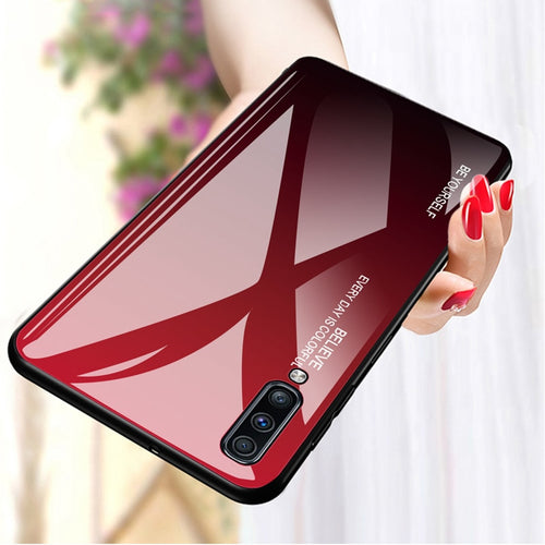 Tempered Glass Phone Case For Samsung.