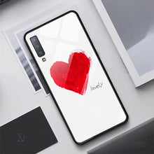 Load image into Gallery viewer, Lovely Pattern Slim Tempered Glass Case For Samsung.
