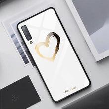 Load image into Gallery viewer, Lovely Pattern Slim Tempered Glass Case For Samsung.