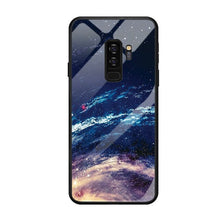 Load image into Gallery viewer, Tempered Glass Starry Sky Phone Case For Samsung.
