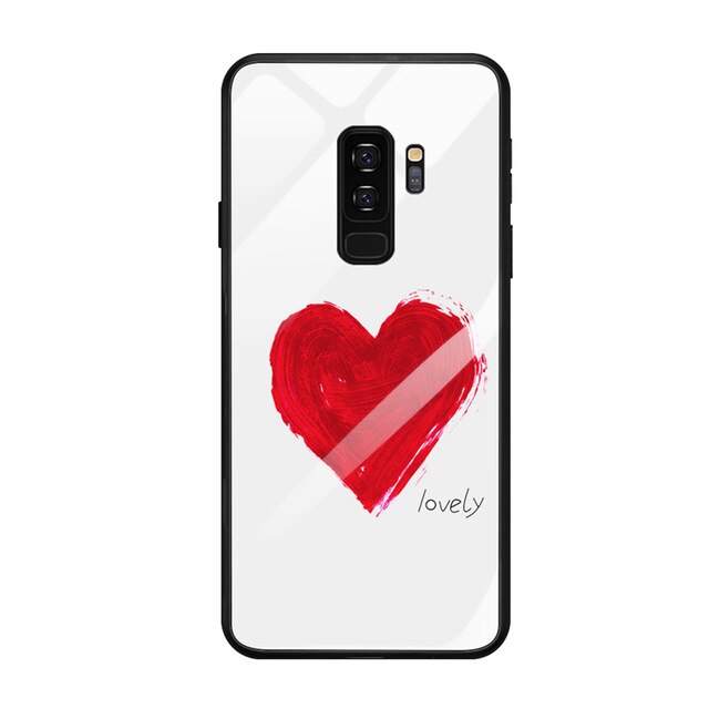 Pattern Tempered Glass Phone Case For Samsung.
