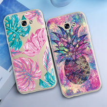 Load image into Gallery viewer, Art Leaf Print Silicone Case For Samsung.