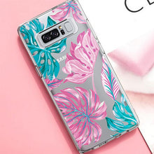Load image into Gallery viewer, Art Leaf Print Silicone Case For Samsung.